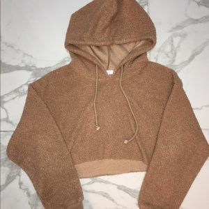 M boutique crop top hoodie size S